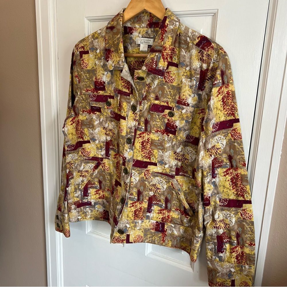 Christopher & Banks Multicolor Jacket L - Picture 5 of 8